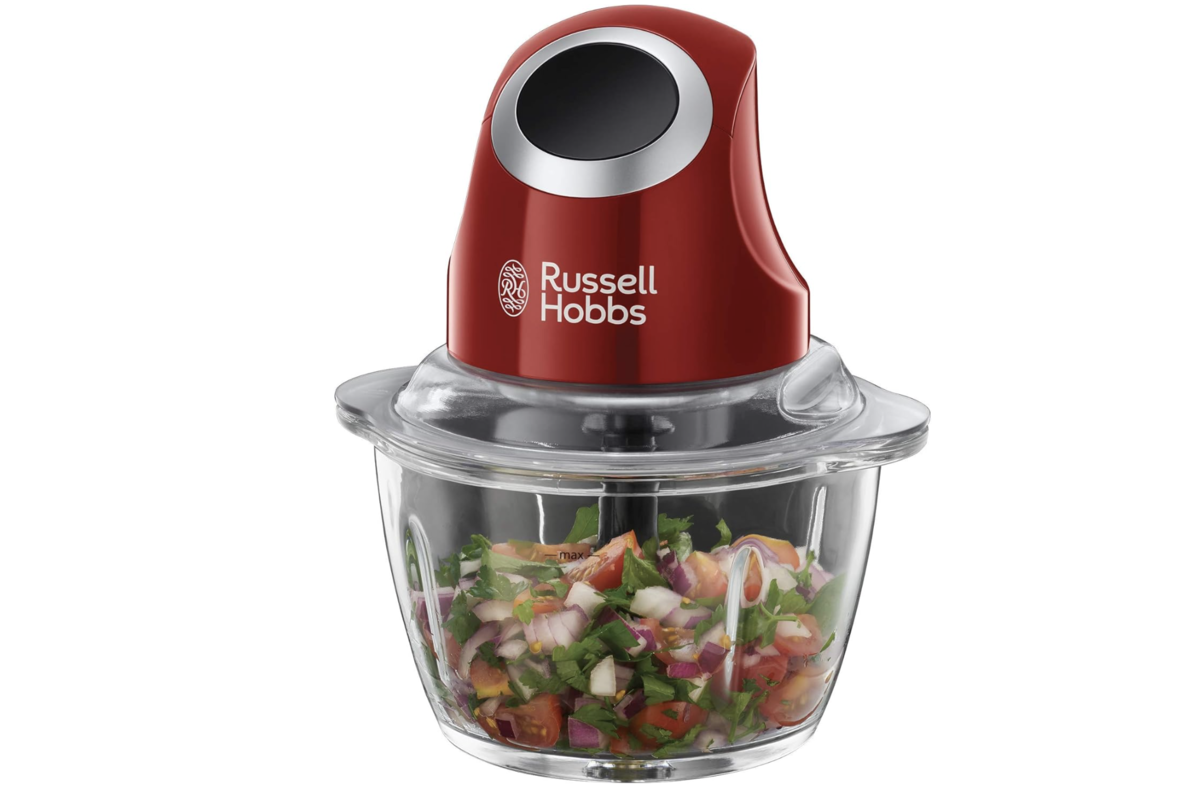 Mini hachoir électrique Russell Hobbs Desire rouge bol verre 500 ml