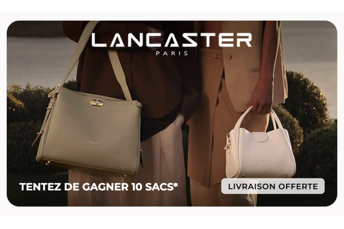Lancaster Paris sacs à main vente privée Showroom Privé concours 10 sacs