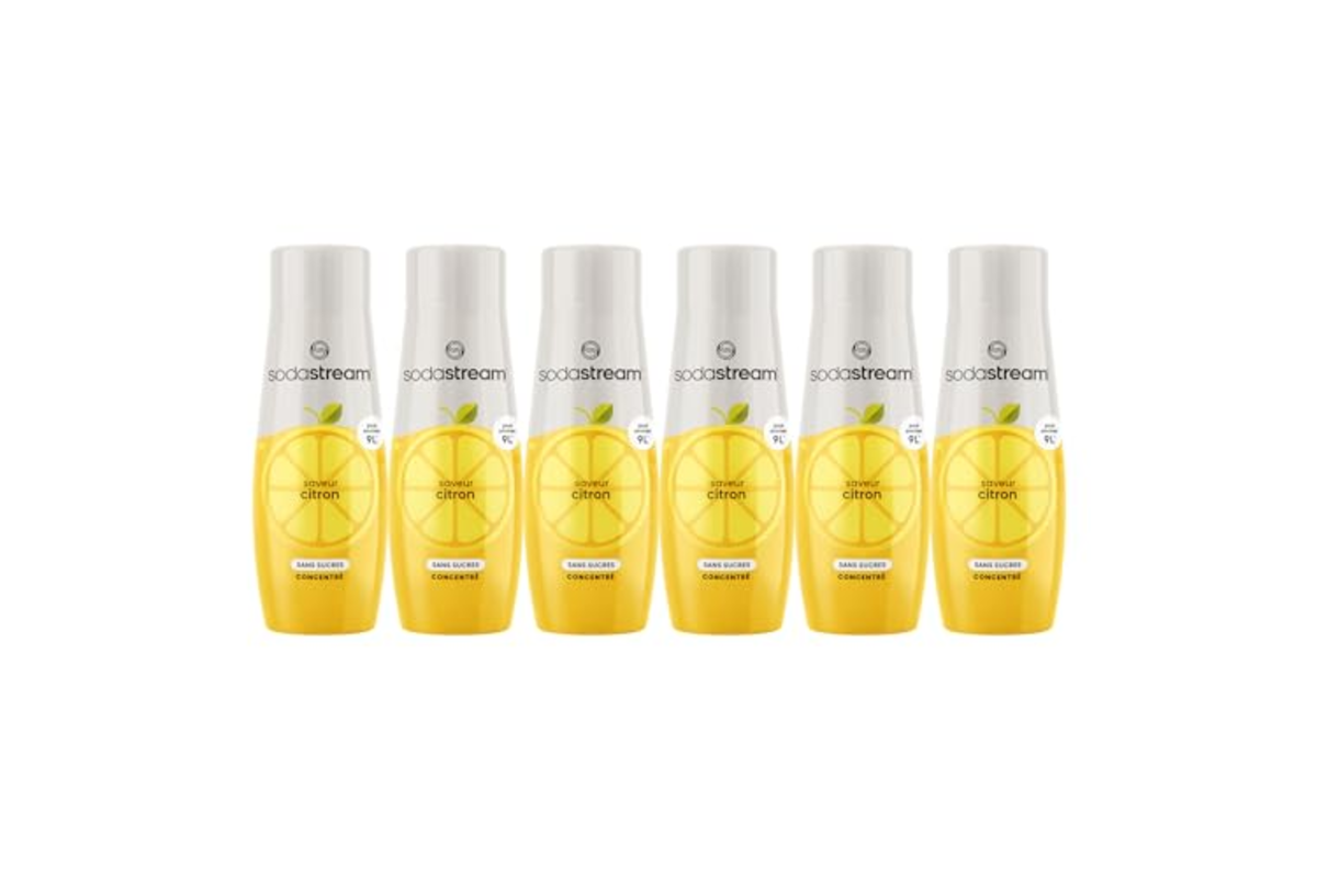 Sodastream Lot 6 Concentrés Citron Sans Sucre 440 ml 26,89€ Amazon -25%