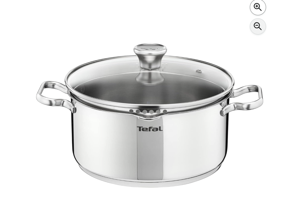 Tefal Duetto faitout 24 cm induction acier inoxydable Amazon -31%