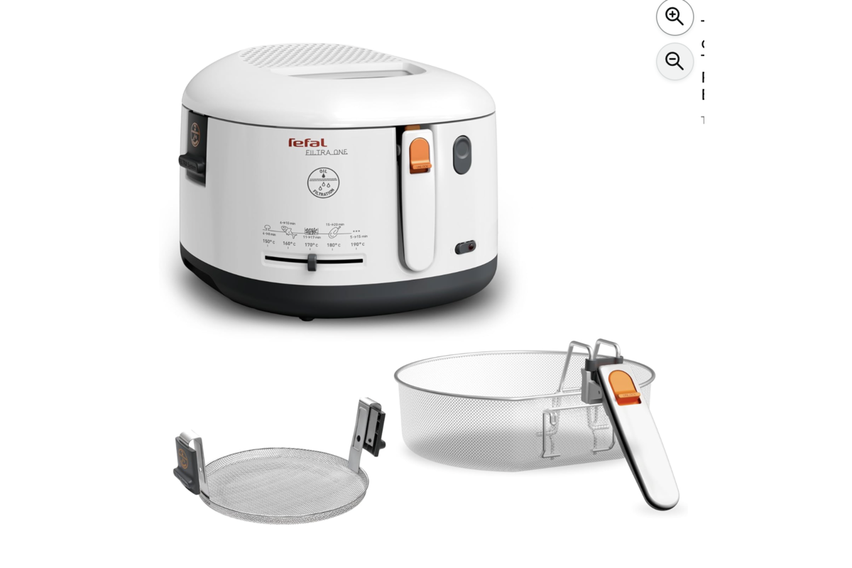 Tefal Filtra One friteuse classique 2,1L blanche filtration huile FF163111