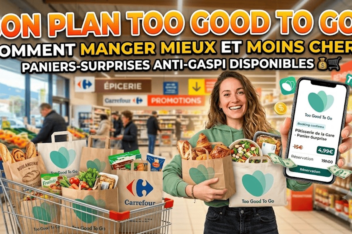 Bon plan Too Good To Go : comment manger mieux et moins cher avec des paniers-surprises anti-gaspi (Carrefour, boulangeries) dès 4,99€ au lieu de 15€