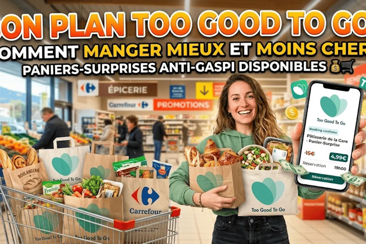 Bon plan Too Good To Go : comment manger mieux et moins cher avec des paniers-surprises anti-gaspi (Carrefour, boulangeries) dès 4,99€ au lieu de 15€