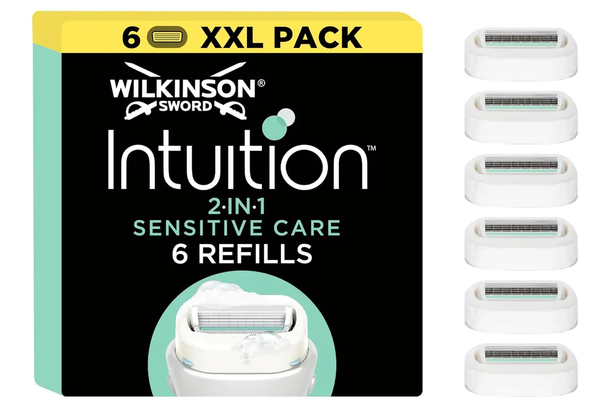 Pack XXL de 6 recharges Wilkinson Sword Intuition Sensitive Care 2 en 1