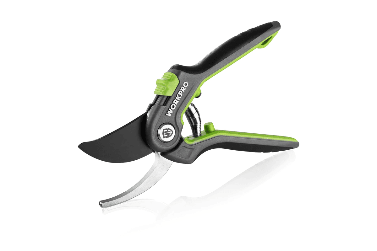 WORKPRO sécateur de jardin professionnel 210 mm lame SK5 plage de coupe 19 mm 7,59 € Amazon