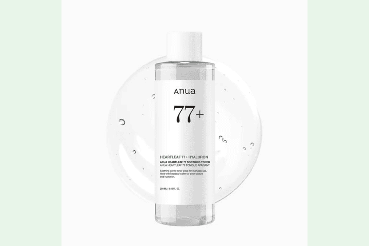 Anua Heartleaf 77 Soothing Toner 250 ml flacon transparent toner apaisant K-Beauty n°1 viral TikTok extrait houttuynia cordata YesStyle 14,56 € au lieu de 23,75 €
