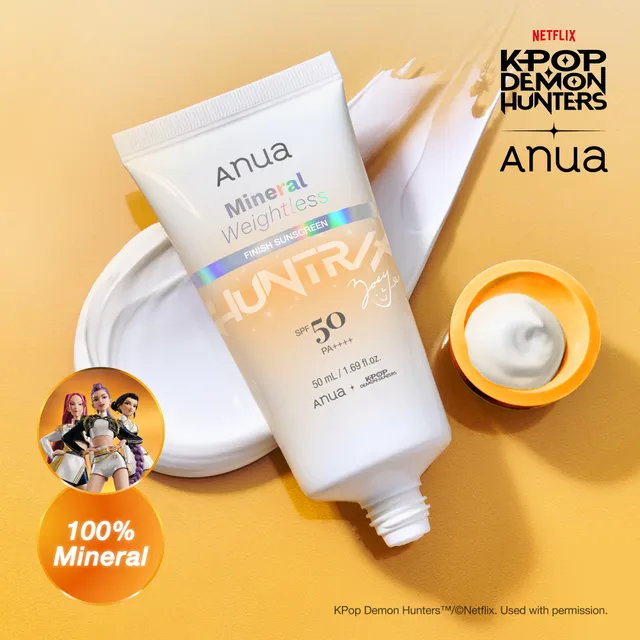 Crème solaire Anua KPop Demon Hunters en promotion chez YesStyle