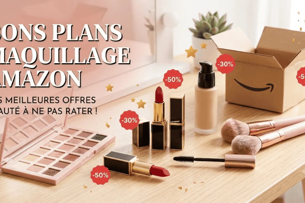 Sélection de fonds de teint, mascaras, rouges à lèvres et palettes à comparer sur Amazon