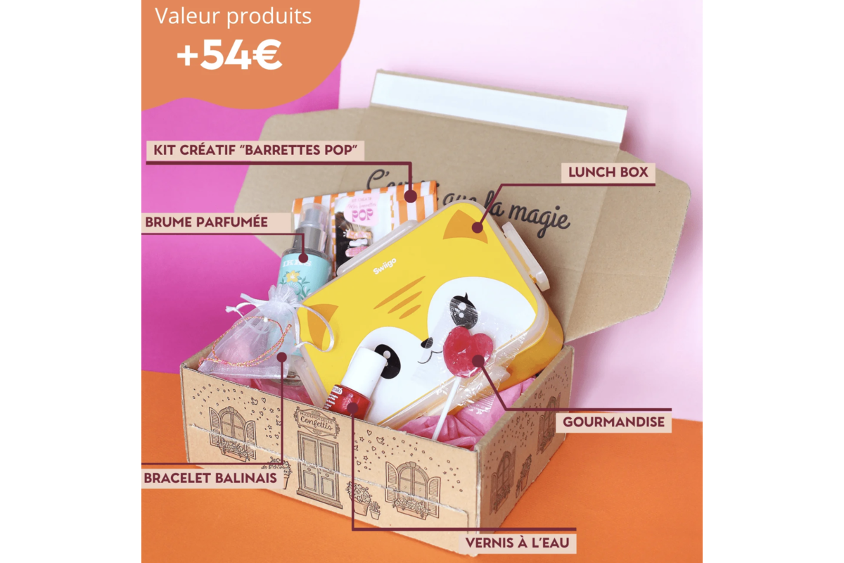 Box Mademoiselle Confettis mai 2026 Color Pop contenu produits IKKS Namaki Swiigo Maison Noho Nusa Dua