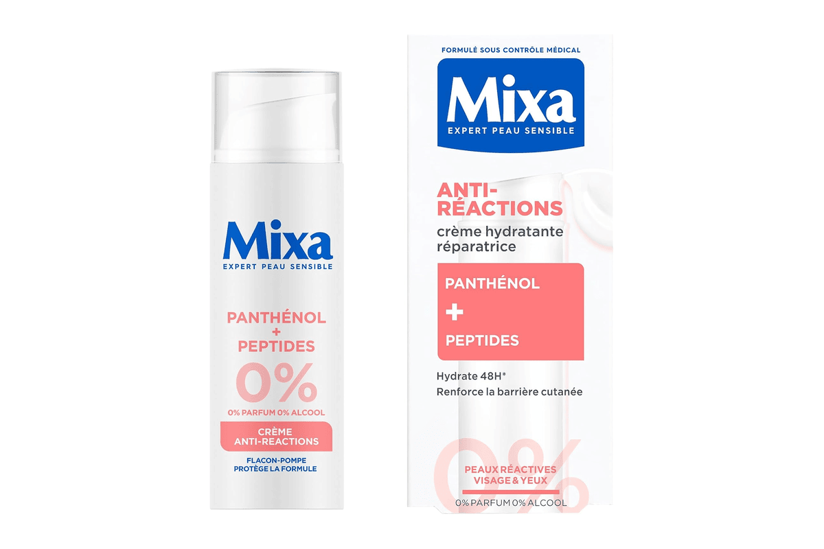 Mixa Crème Anti-Réactions Peaux Réactives Panthénol Peptides bon plan Amazon 2026-07-24
