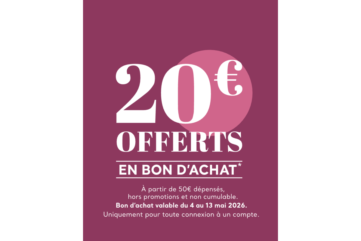 Cache Cache 20 euros offerts en bon d'achat dès 50 euros dépensés avril 2026