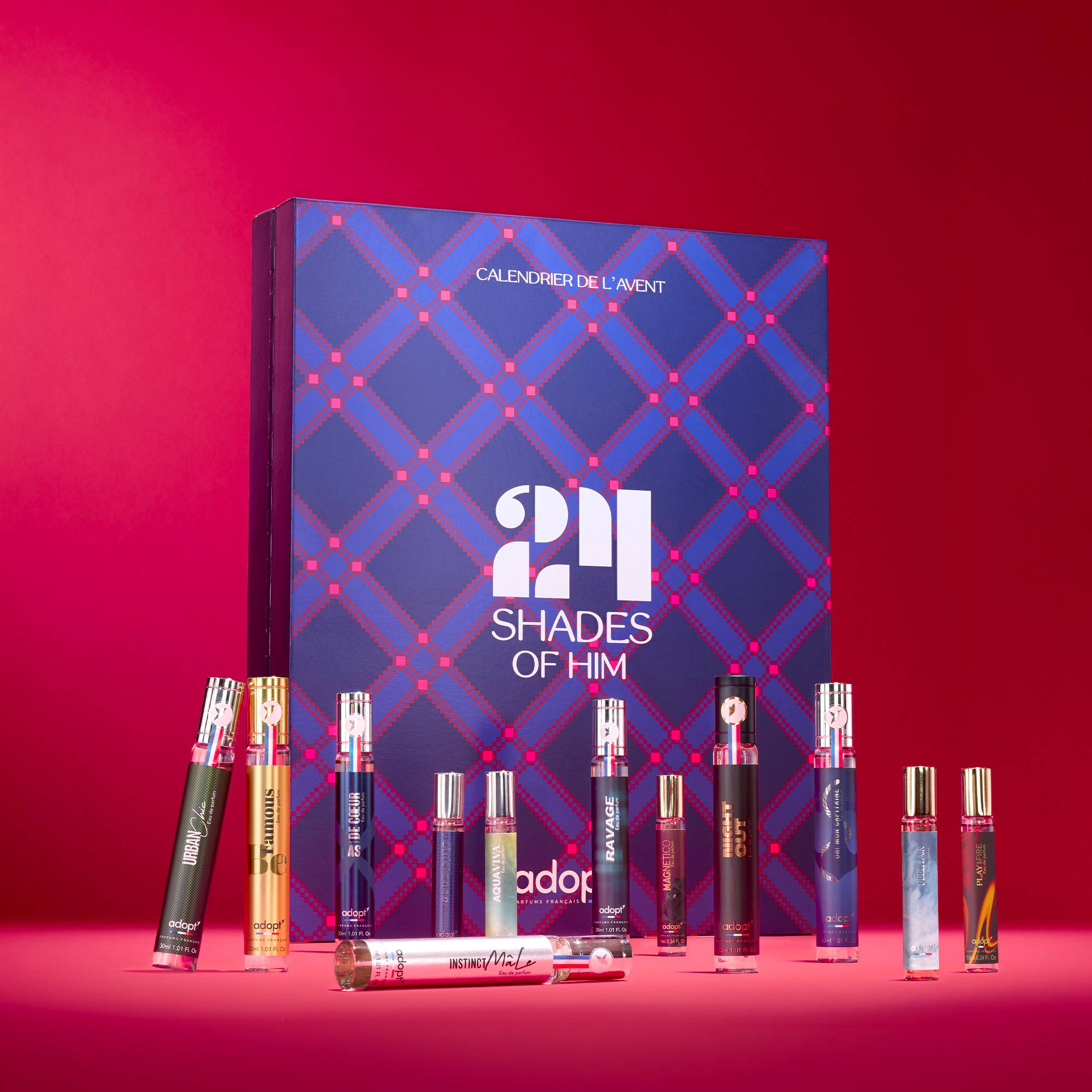 Calendrier de l'Avent Homme Adopt 24 Shades of Him 2026 avec 24 parfums à 99,95 euros