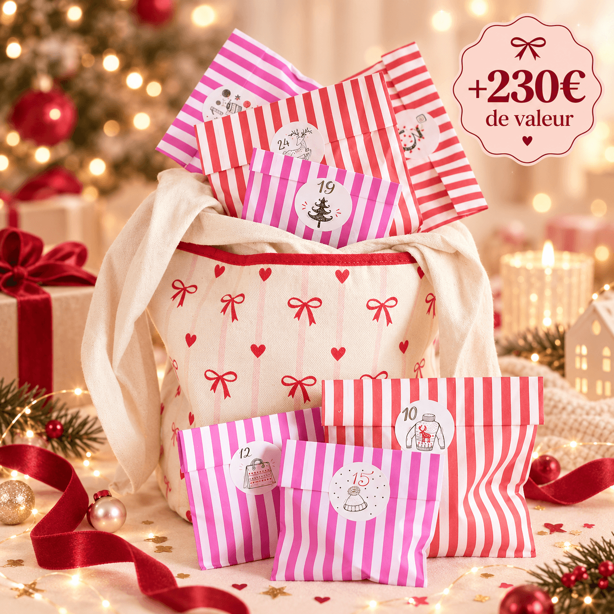 Calendrier de l’Avent Mademoiselle Confettis 2026 avec 24 surprises pour filles