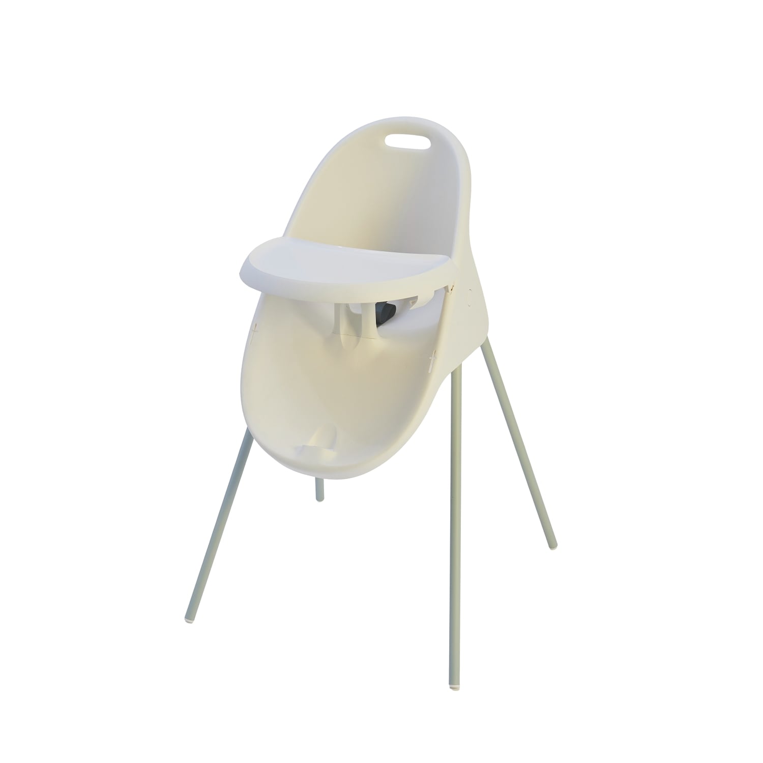 Chaise haute blanche Les Incroyables pour bébé de 6 à 36 mois avec plateau amovible