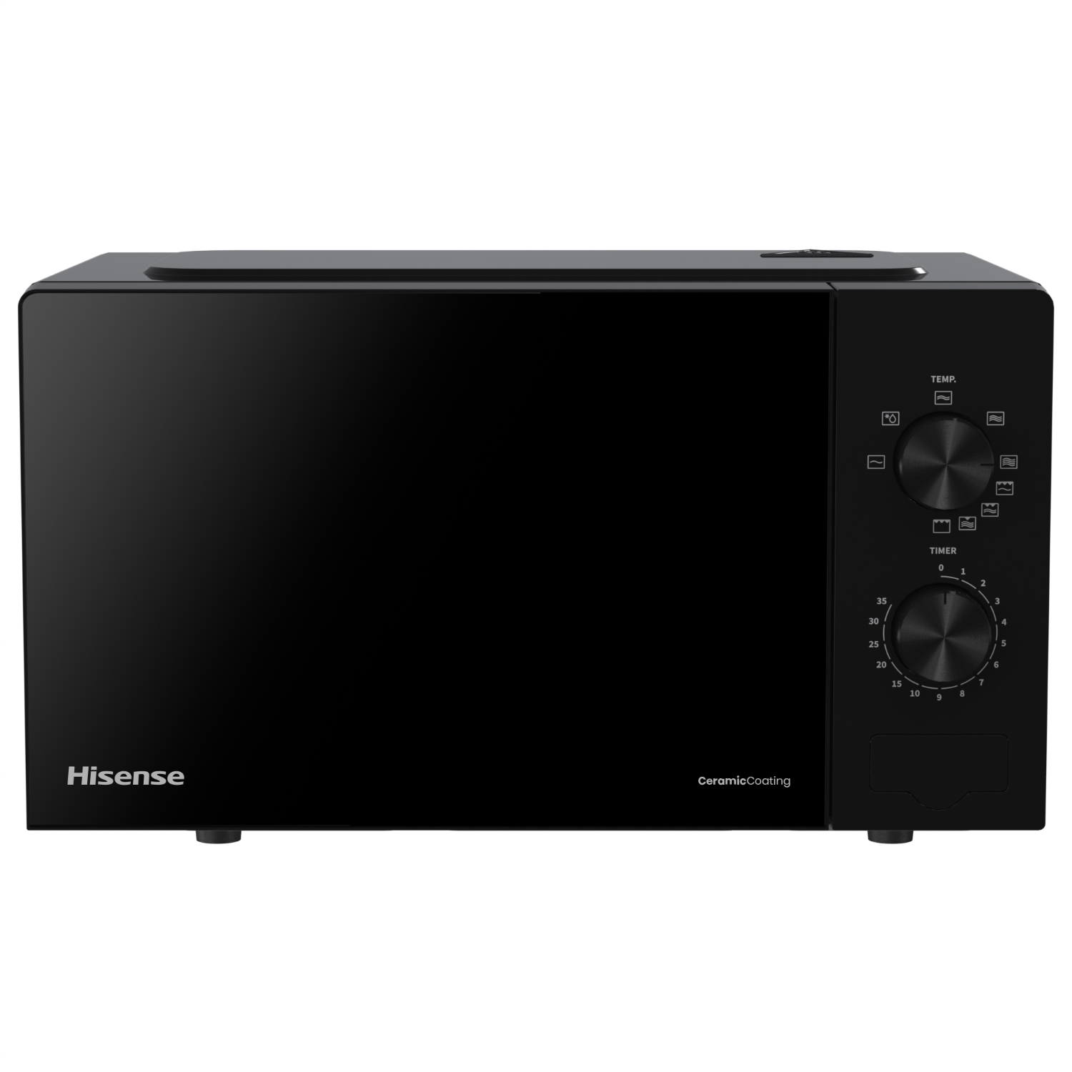 Micro-ondes gril noir Hisense H20MOBP1G de 20 litres avec commandes mécaniques