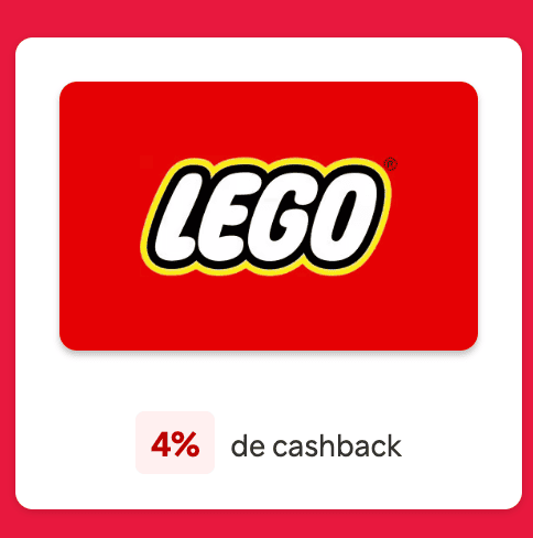 LEGO 4% de cashback Rakuten