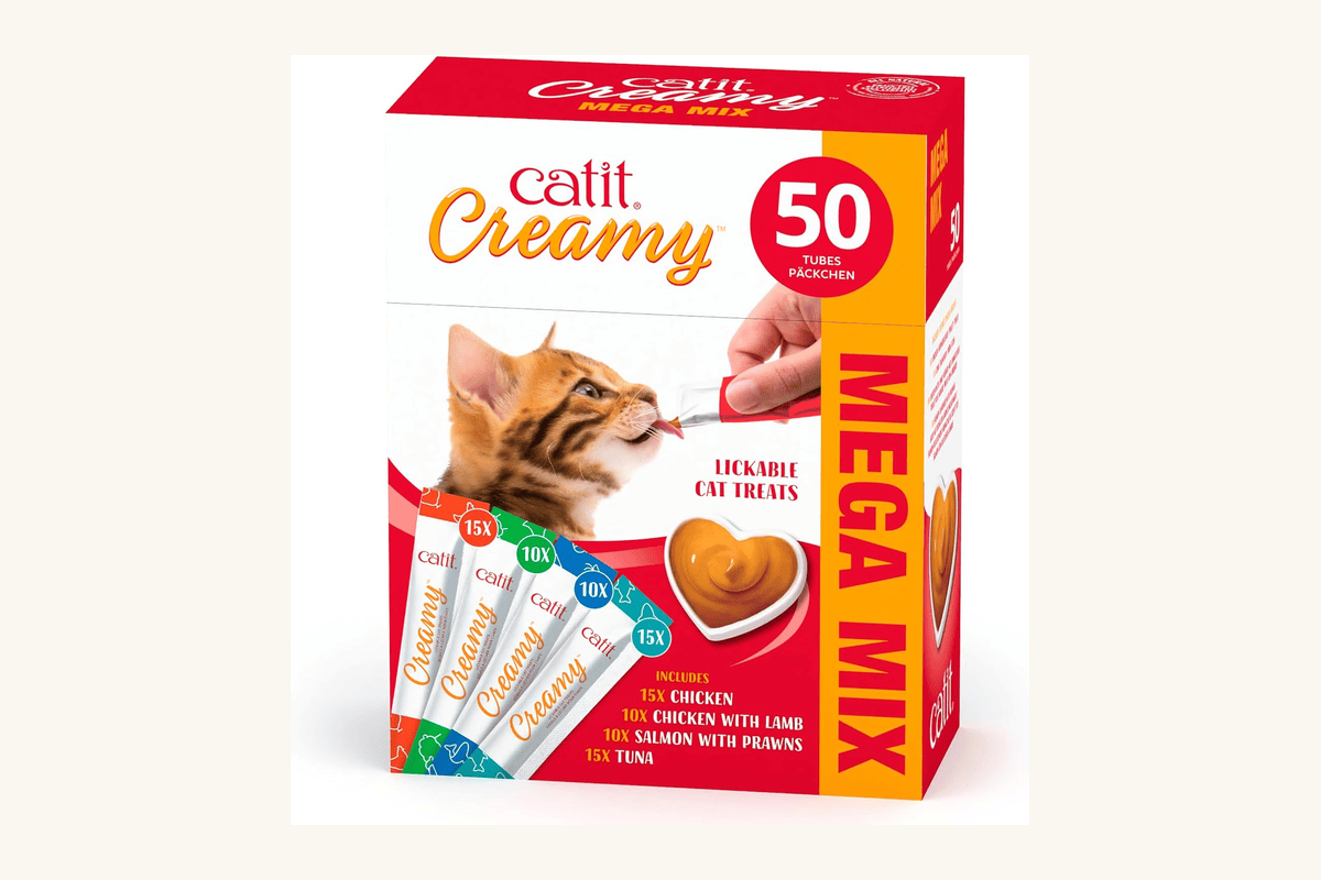 Catit Creamy Multi Pack 50 tubes 10g 4 saveurs assorties