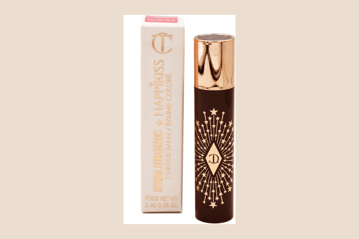 Charlotte Tilbury Hyaluronic Happy Kiss baume à lèvres acide hyaluronique repulpant vanille chocolat