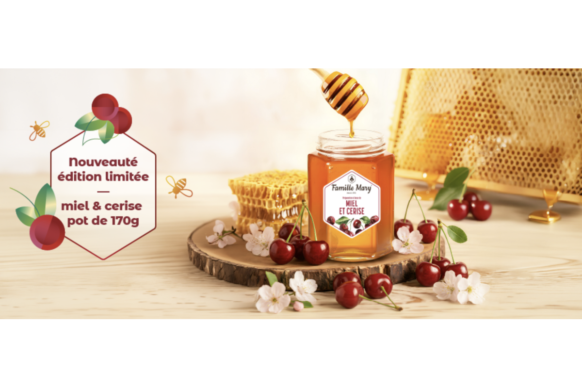 Famille Mary nouveauté édition limitée miel et cerise pot 170g French Days