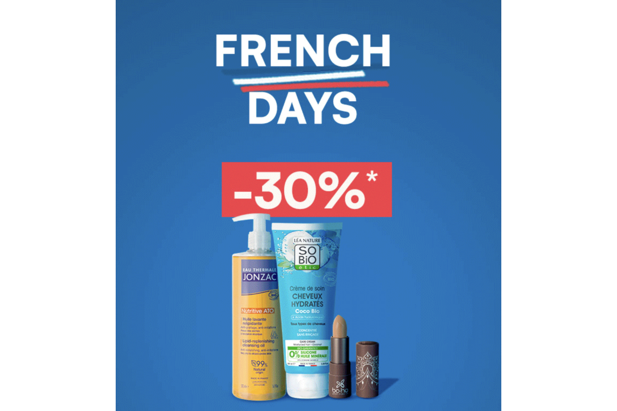 Léa Nature French Days -30% Jonzac SO BiO étic produits cheveux corps maquillage