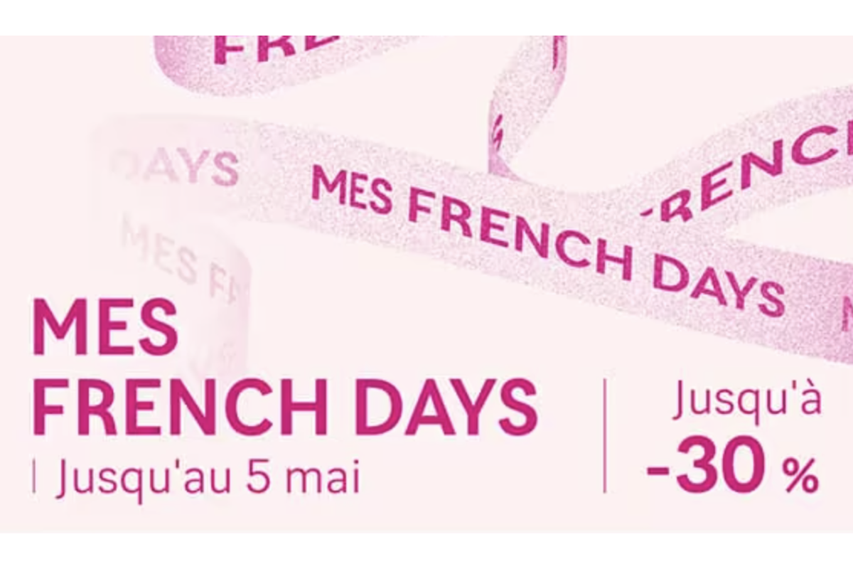 Mademoiselle Bio French Days jusqu'à -30% sur skincare bio jusqu'au 5 mai 2026