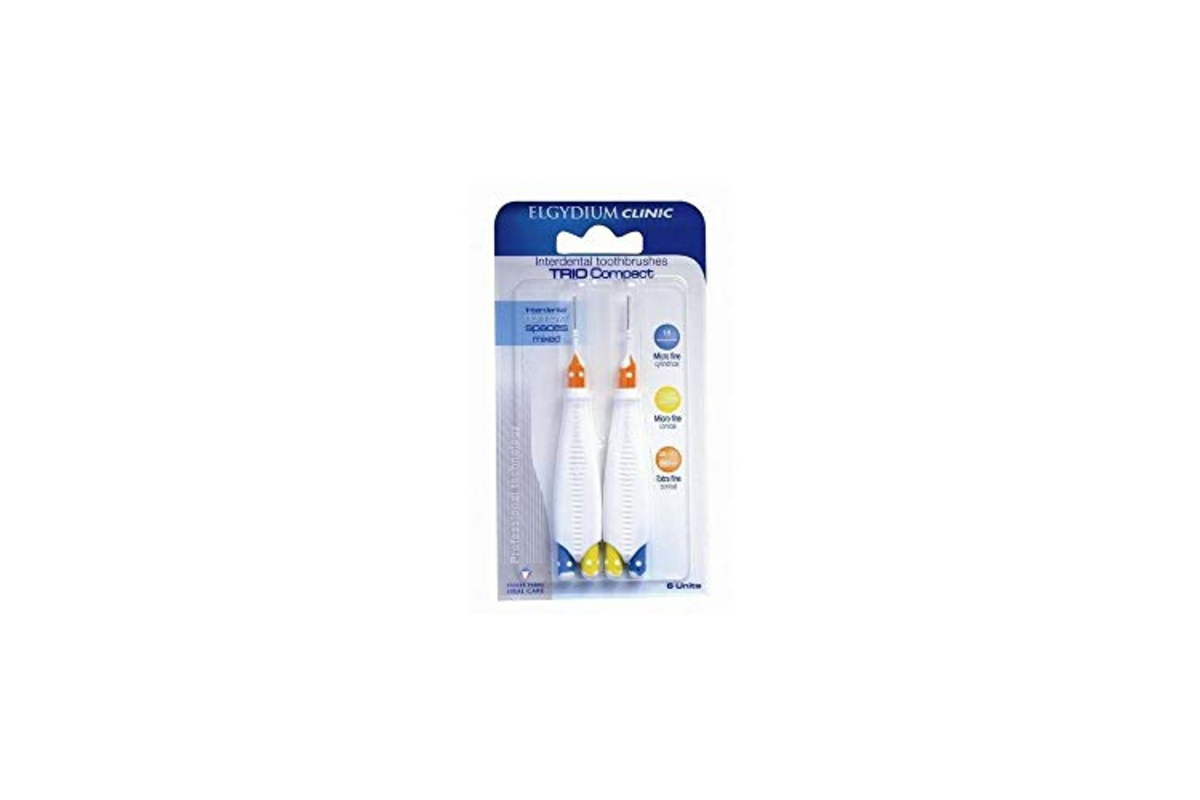 Elgydium Clinic Trio Compact brossettes interdentaires 6 brossettes 3 tailles 2 manches Pierre Fabre France