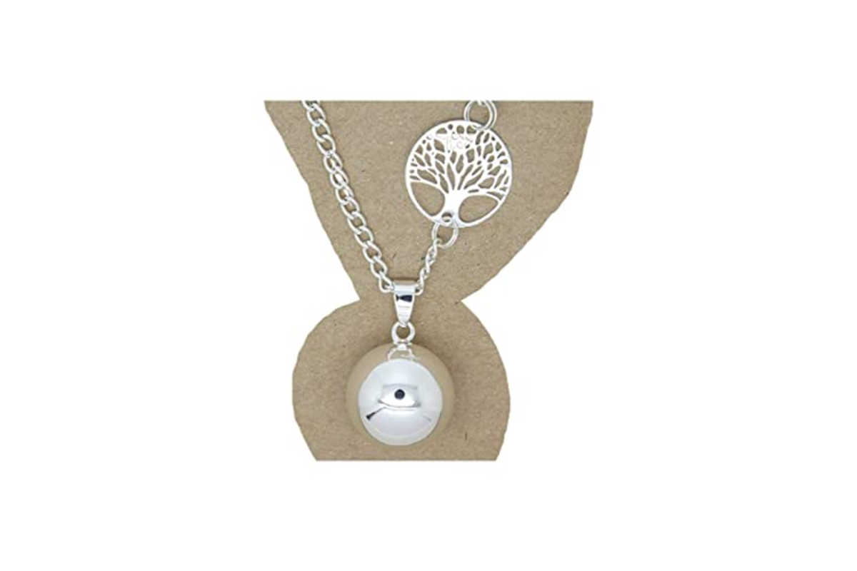 Bola grossesse F de Bm argent plaque arbre de vie personnalisable fait main France lisse