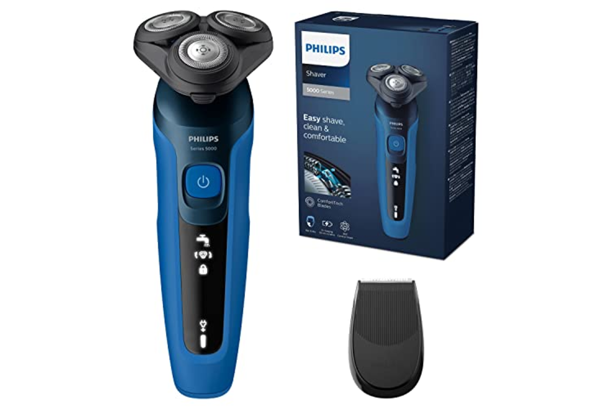 Philips Series 5000 S5466 rasoir electrique etanche 360 ComfortTech tondeuse SmartClick bleu