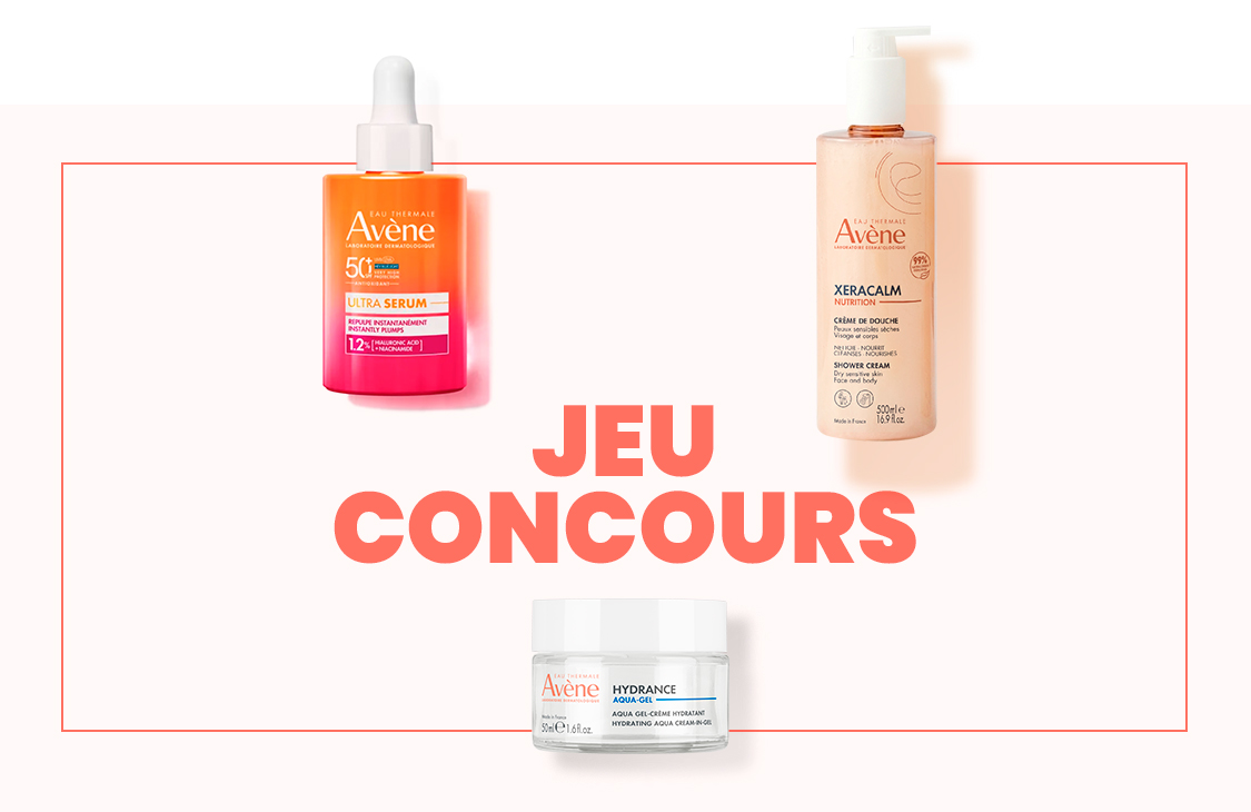 Concours Avène de la rentrée avec 10 trios de soins visage et corps à gagner