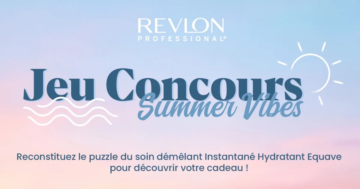Jeu concours Summer Vibes Revlon Professional chez Bleu Libellule