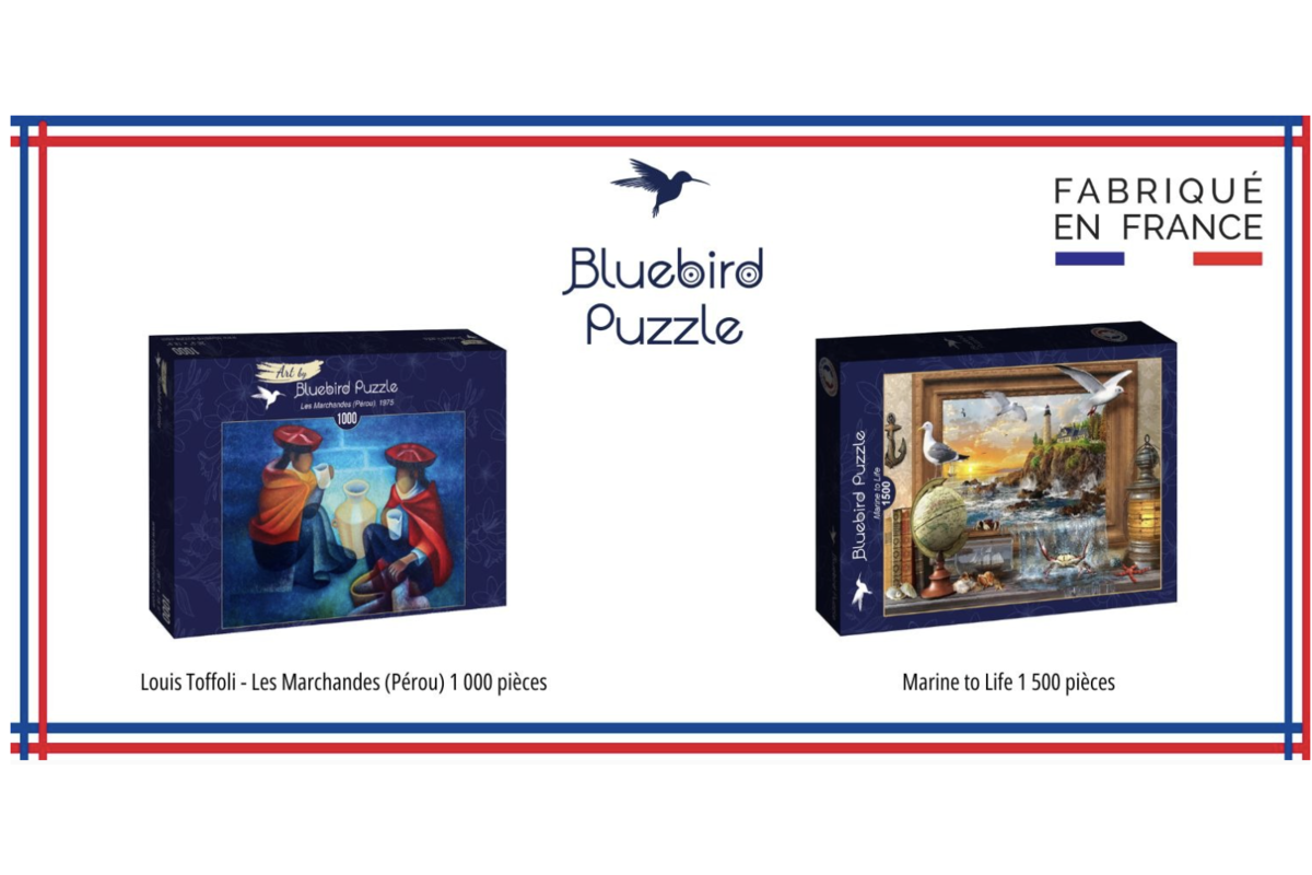 Concours Bluebird Puzzle Made in France 15 lots de 2 puzzles d'art à gagner GEO