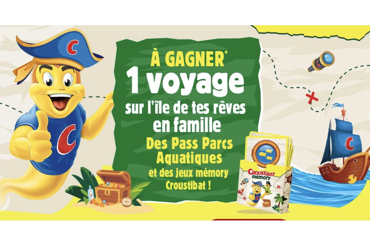 Concours Croustibat Findus L'île secrète : voyage et pass parcs aquatiques à gagner