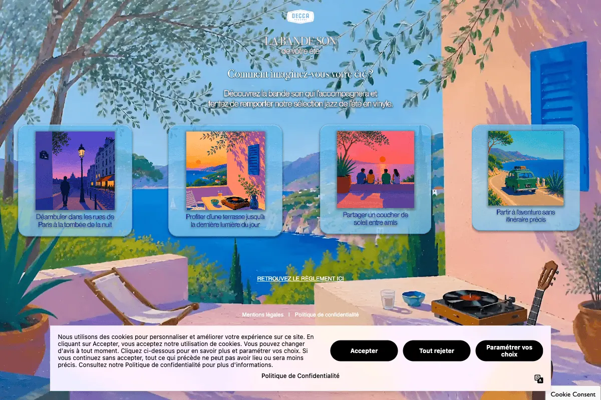 Concours Decca Records Universal Music jeu été jazz vinyle à gagner ambiances Miles Davis Goldblum Flore DOMi