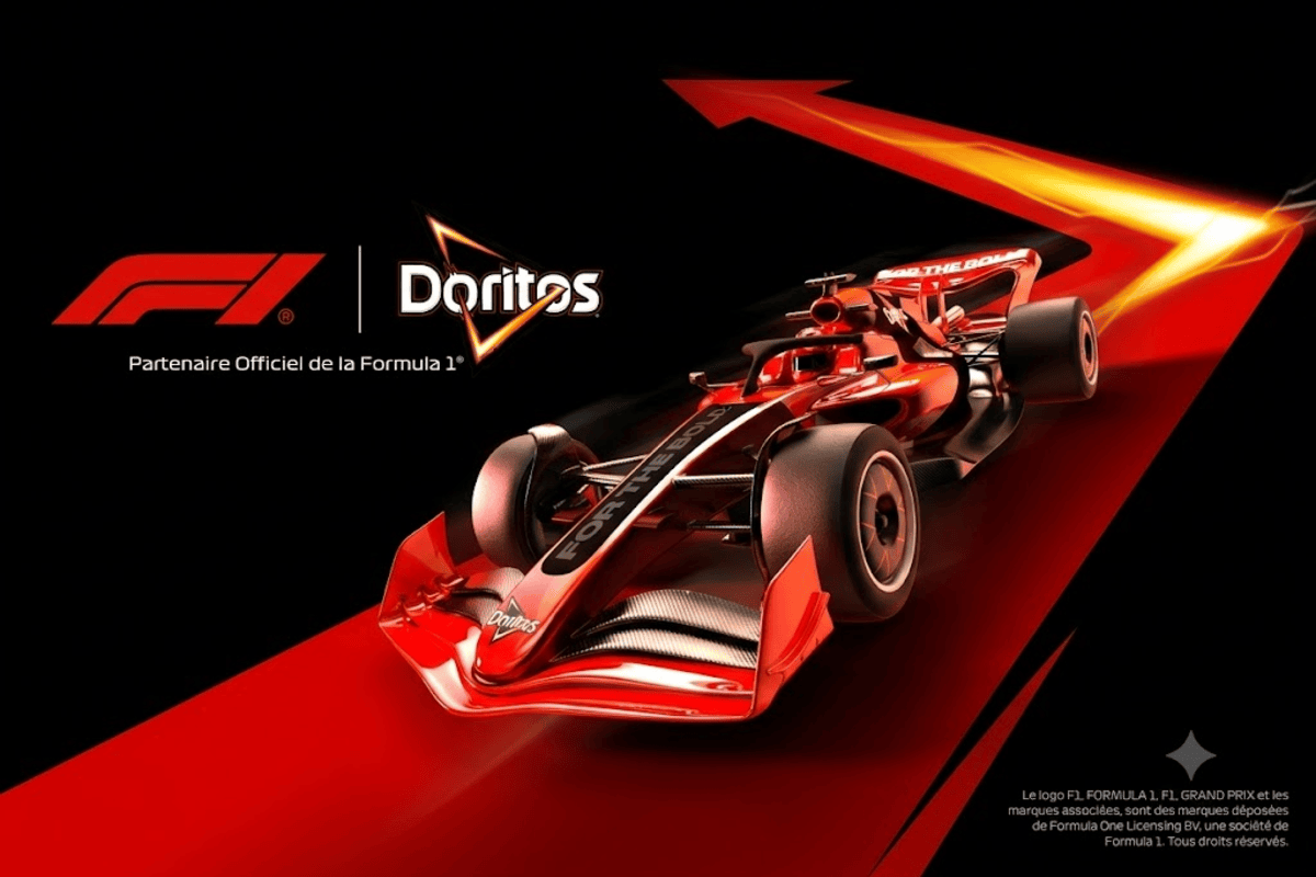 Visuel Doritos et Formule 1 illustrant les jeux concours permanents Joy PepsiCo