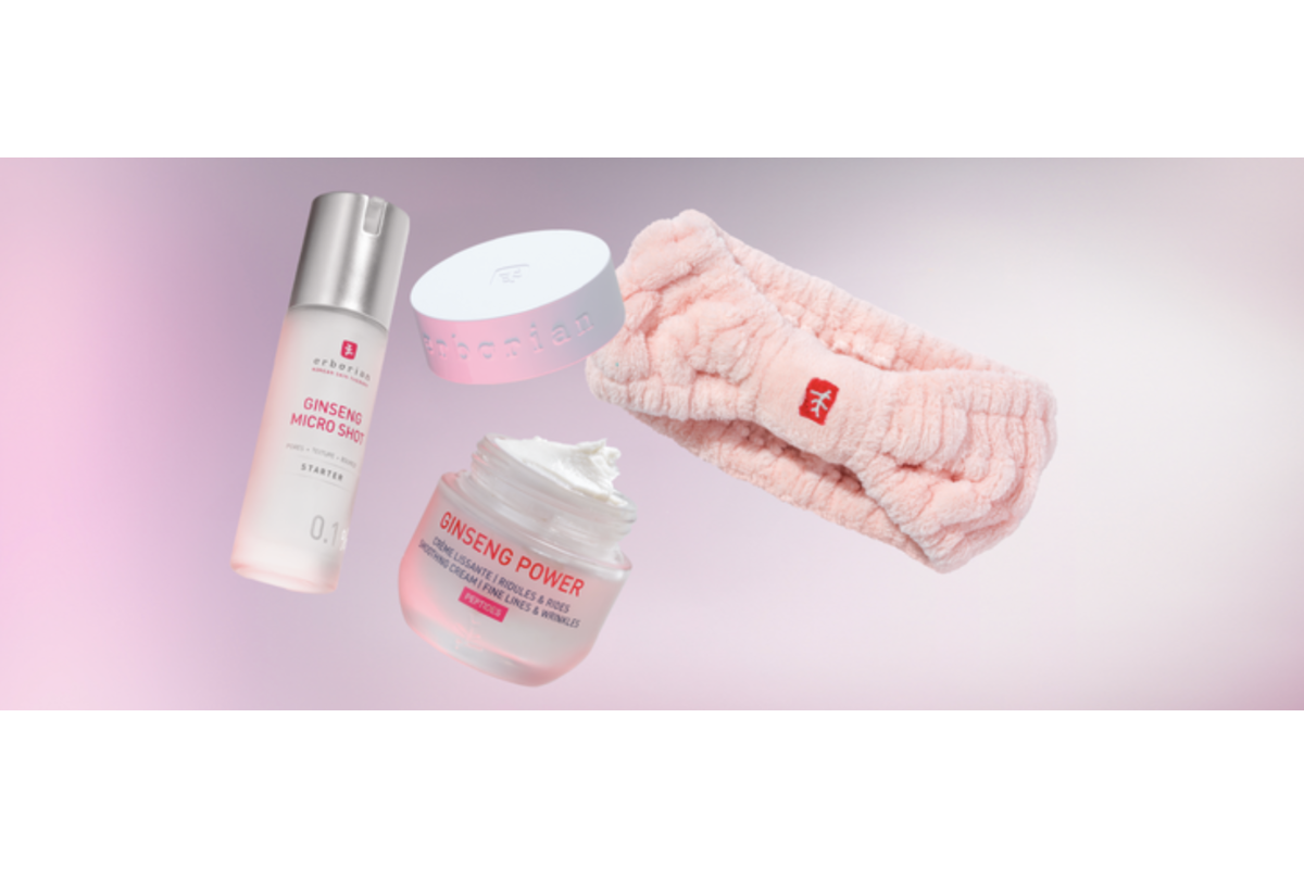 Concours Erborian Ginseng Micro Shot Starter crème Ginseng Power bandeau rose à gagner