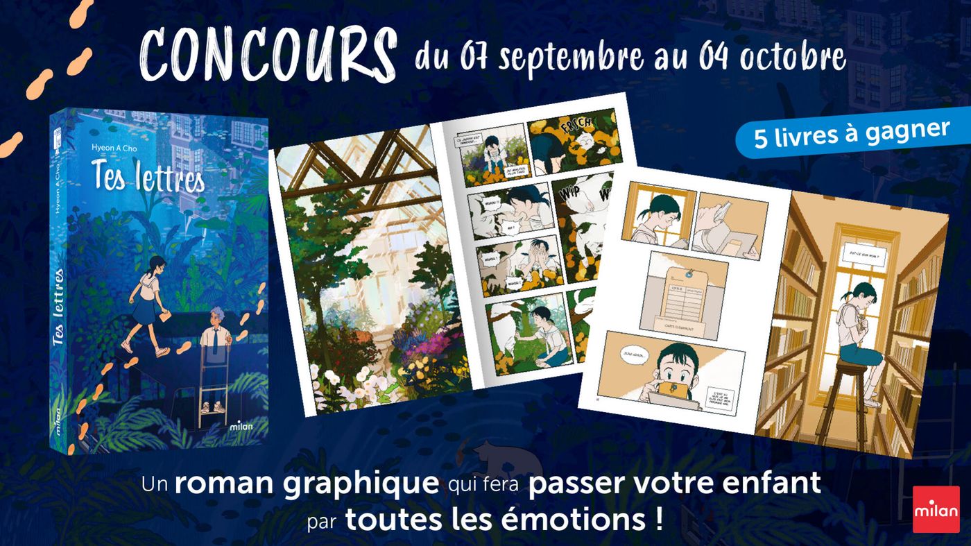 Concours Familiscope pour gagner le roman graphique Tes lettres de Cho Hyeona