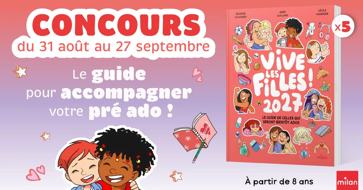 Livre Vives les filles à gagner au concours Familiscope de septembre 2026
