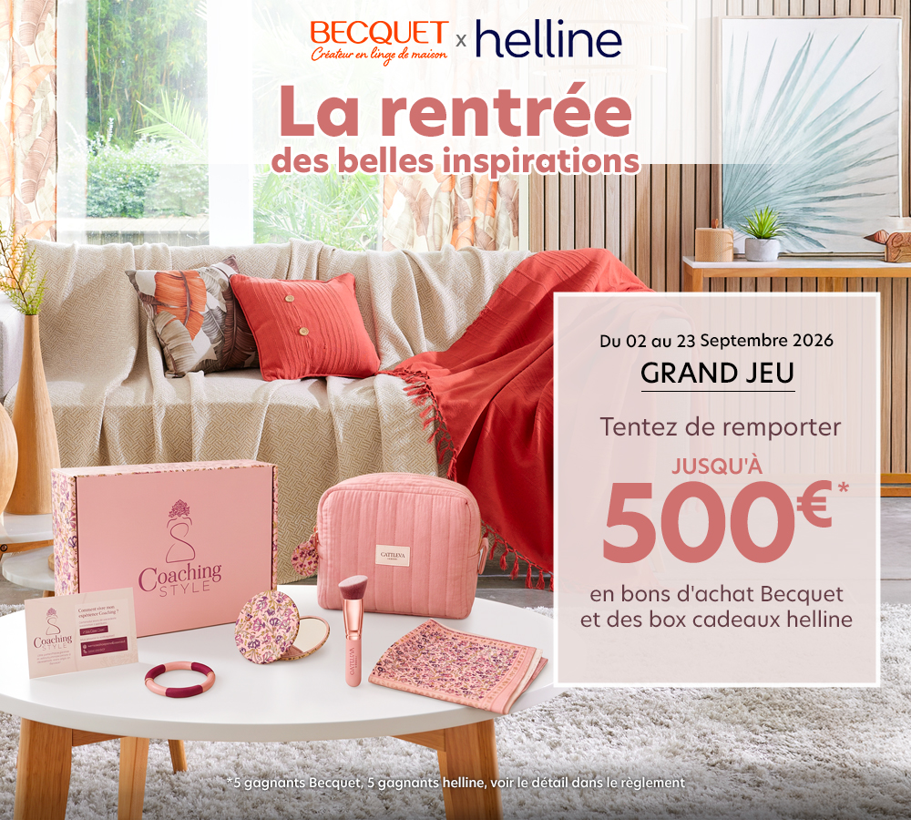 Concours La rentrée des belles inspirations Helline et Becquet avec 10 lots à gagner