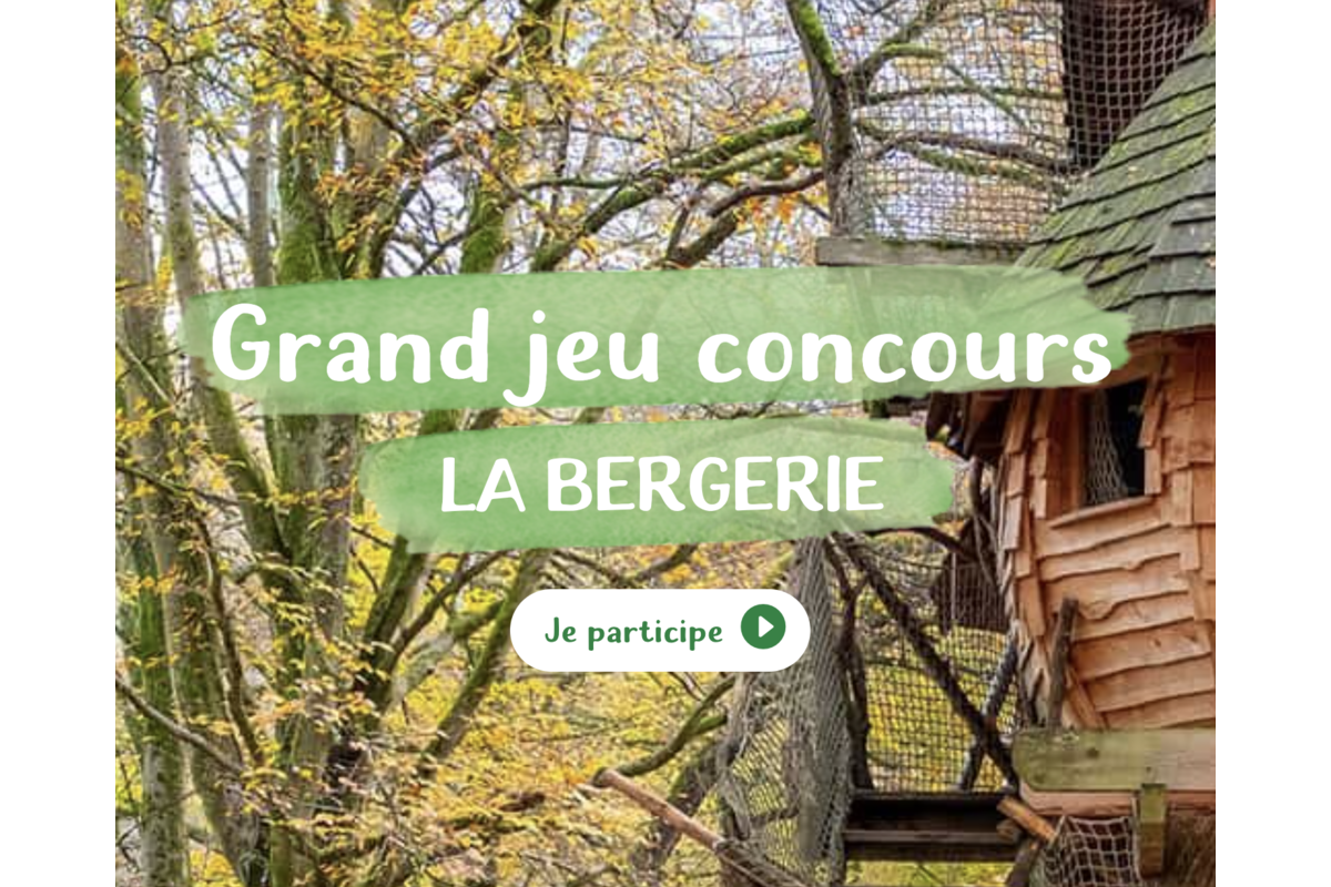 Concours La Bergerie Bio séjour détente en cabane 350 euros Cabanes de France