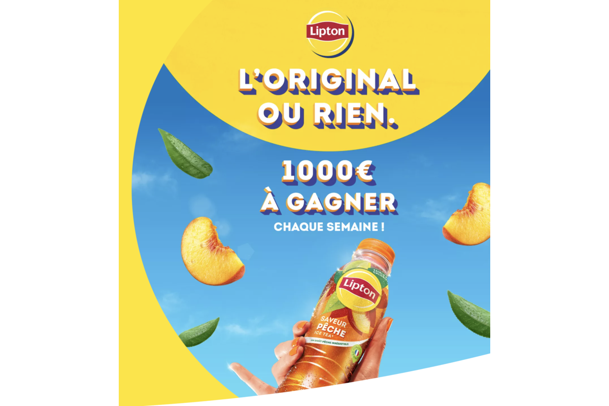 Concours Lipton L'Original Ou Rien 1000 euros chaque semaine PepsiCo JOY