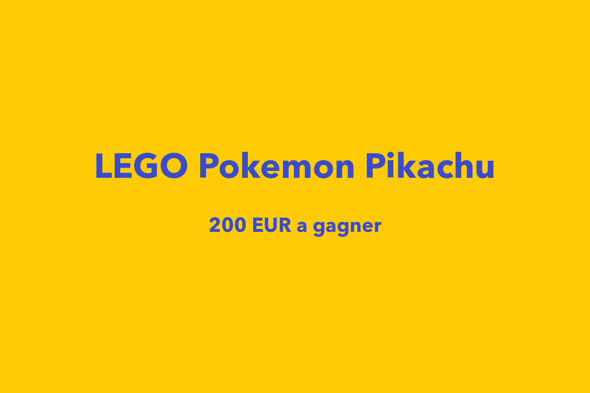 Concours Maison de la Presse Lego Pokémon Pikachu et Pokéball 200 euros mai 2026