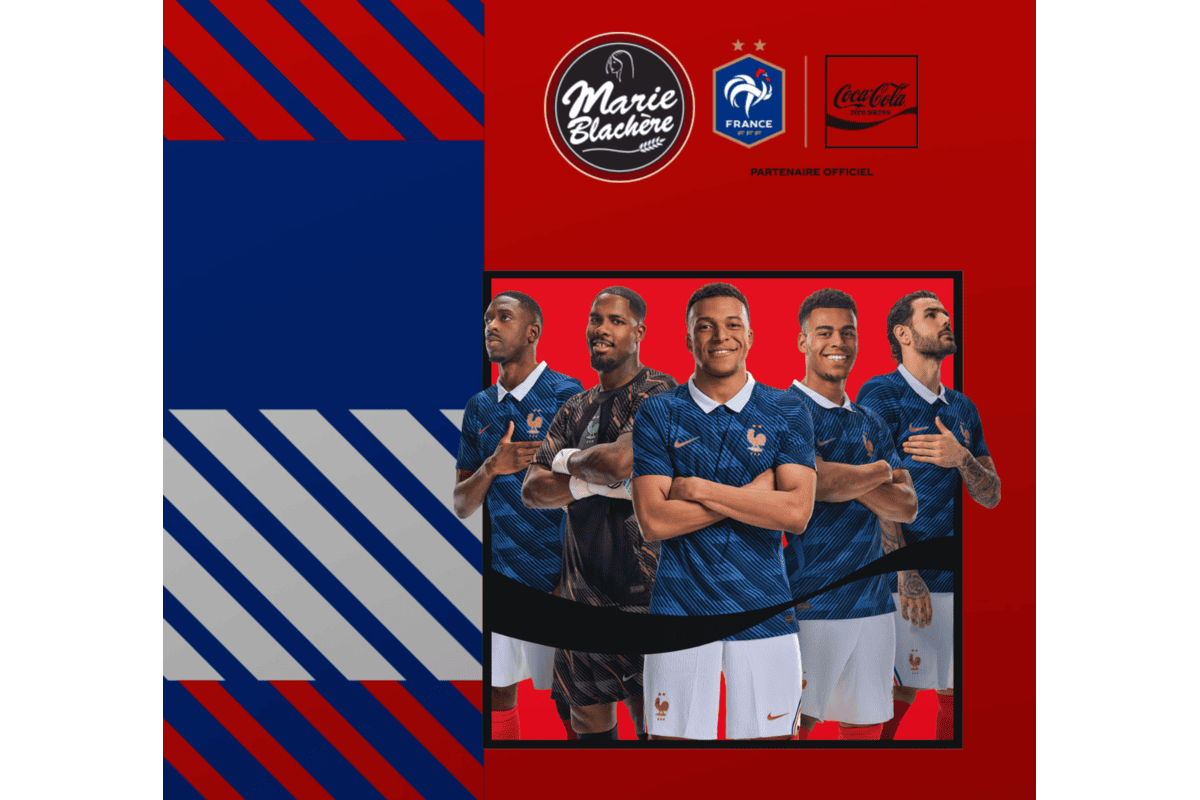 Concours Marie Blachère Coca-Cola Phase 2 partenaire officiel FFF 5 joueurs Équipe de France maillot bleu fond rouge bleu blanc boulangerie tirage au sort 200 bons 110 euros juin 2026