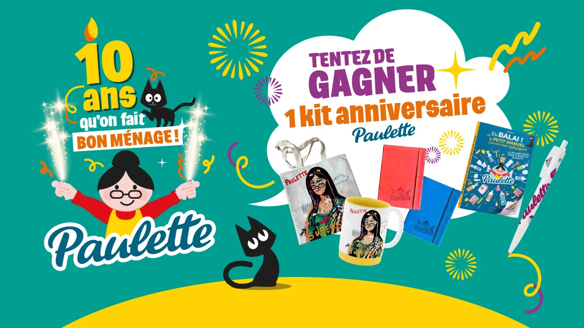 Jeu des 10 ans Paulette chez Monoprix kit anniversaire à gagner