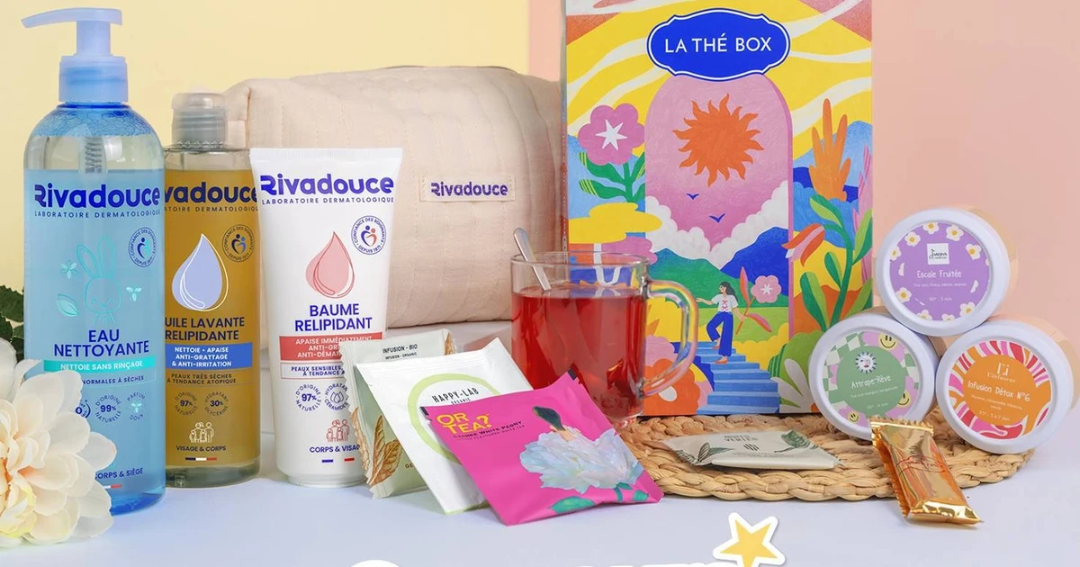 Produits Rivadouce et coffret La Thé Box présentés pour le grand jeu de la rentrée 2026