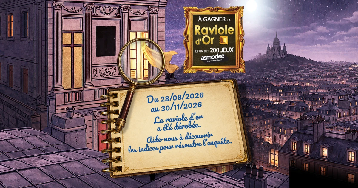 Concours Saint Jean Le Casse du Siècle avec une raviole en or et 200 jeux Asmodee à gagner
