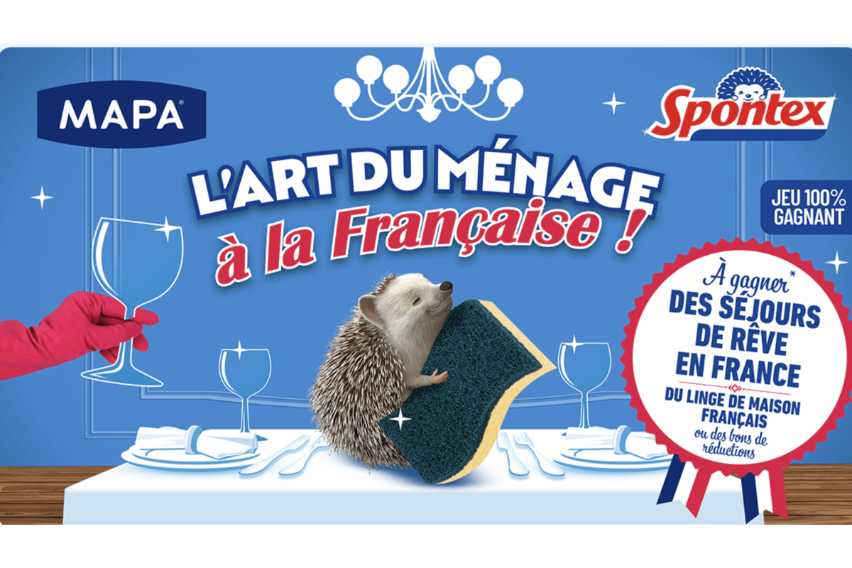 Concours Spontex x MAPA L'Art du ménage à la Française 168 instants gagnants mai à octobre 2026
