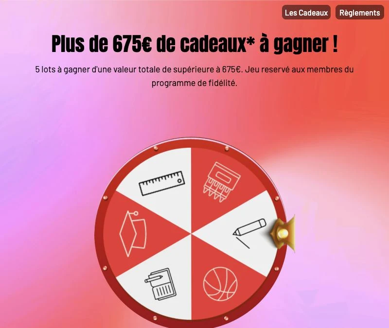 Jeu de la rentrée Westfield La Part-Dieu plus de 675 euros de cadeaux à gagner