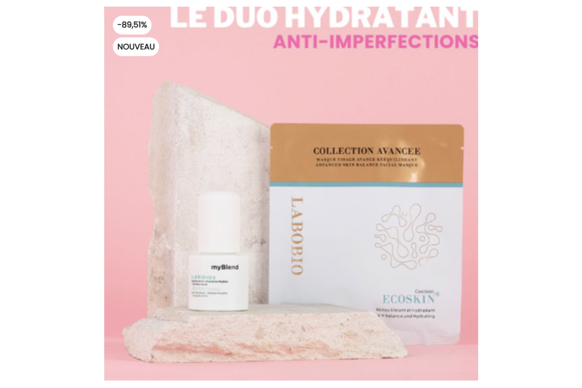 myBlend et Labobio - Le duo hydratant anti-imperfections