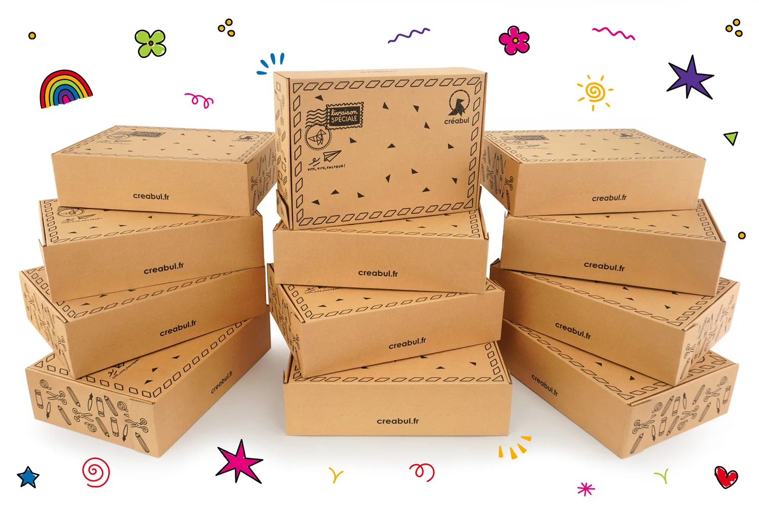 Box Créabul contenant des activités créatives pour enfant
