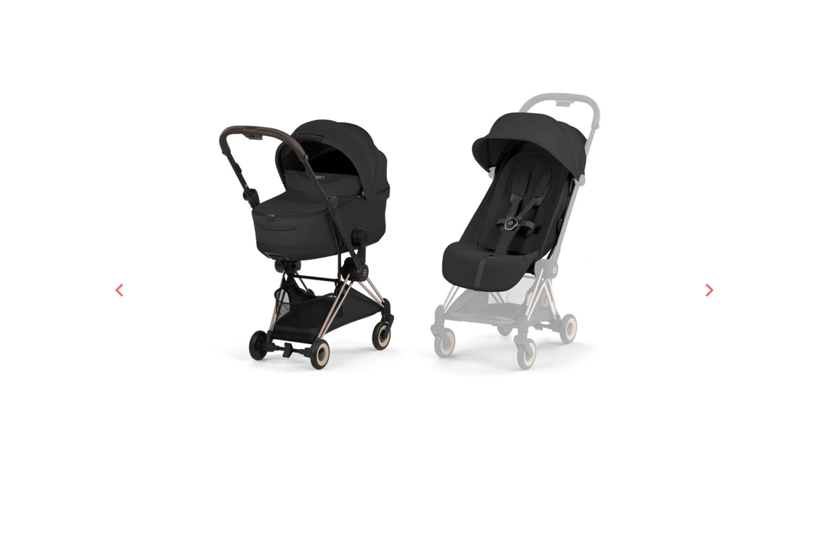 Poussette Duo CYBEX COYA avec nacelle pliable et version poussette compacte